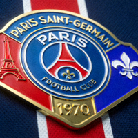 巴黎圣日耳曼足球俱乐部队徽特写