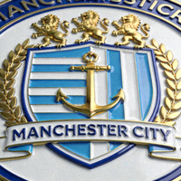 曼彻斯特城足球俱乐部队徽特写